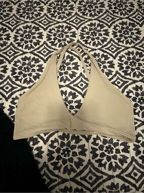 Womens twist sports bra – Beige